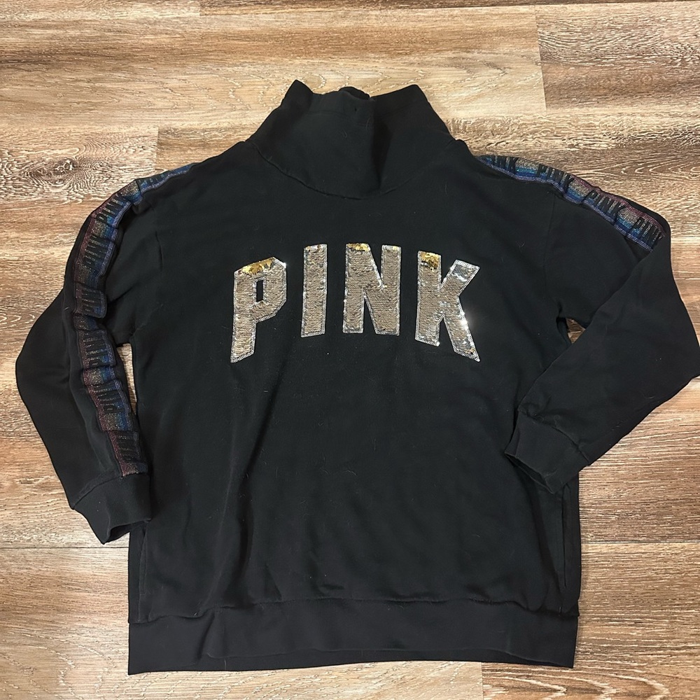 Victoria's Secret PINK Black Sweatshirt